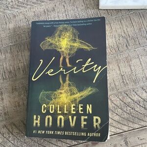 Verity by Colleen Hoover - Dark Green & Yellow Paperback